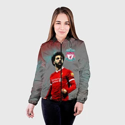 Куртка с капюшоном женская Mohamed Salah, цвет: 3D-черный — фото 2