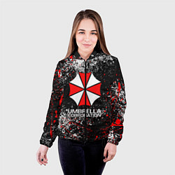 Куртка с капюшоном женская UMBRELLA CORP, цвет: 3D-черный — фото 2