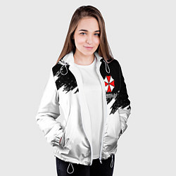 Куртка с капюшоном женская UMBRELLA CORP, цвет: 3D-белый — фото 2