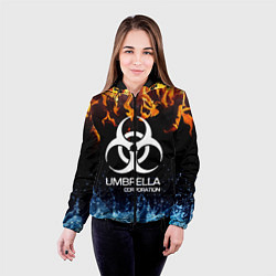 Куртка с капюшоном женская UMBRELLA CORPORATION, цвет: 3D-черный — фото 2