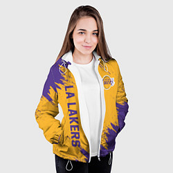 Куртка с капюшоном женская LA LAKERS, цвет: 3D-белый — фото 2