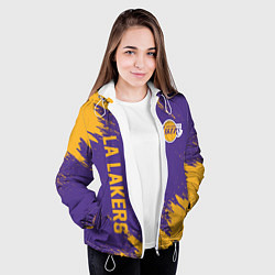 Куртка с капюшоном женская LA LAKERS, цвет: 3D-белый — фото 2