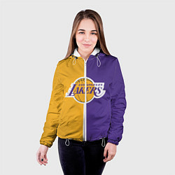 Куртка с капюшоном женская LA LAKERS, цвет: 3D-белый — фото 2