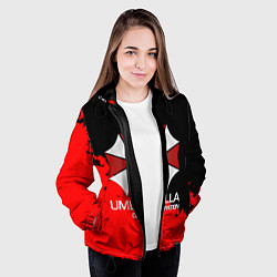 Куртка с капюшоном женская UMBRELLA CORP, цвет: 3D-черный — фото 2