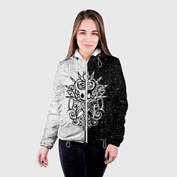 Куртка с капюшоном женская Hollow Knight, цвет: 3D-белый — фото 2