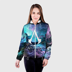 Куртка с капюшоном женская ASSASSINS CREED, цвет: 3D-белый — фото 2