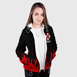 Куртка с капюшоном женская UMBRELLA CORPORATION, цвет: 3D-белый — фото 2