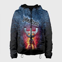 Куртка с капюшоном женская Judas priest, цвет: 3D-черный