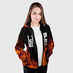 Куртка с капюшоном женская LIMP BIZKIT, цвет: 3D-черный — фото 2