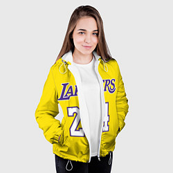 Куртка с капюшоном женская Kobe Bryant 24, цвет: 3D-белый — фото 2