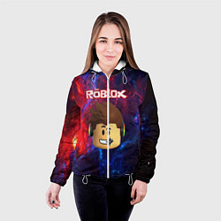 Куртка с капюшоном женская ROBLOX, цвет: 3D-белый — фото 2