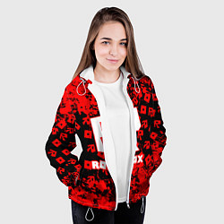 Куртка с капюшоном женская Roblox, цвет: 3D-белый — фото 2