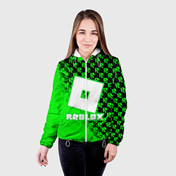 Куртка с капюшоном женская Roblox, цвет: 3D-белый — фото 2