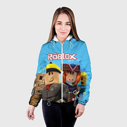 Куртка с капюшоном женская ROBLOX, цвет: 3D-белый — фото 2