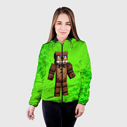 Куртка с капюшоном женская MINECRAFT, цвет: 3D-черный — фото 2