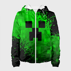 Куртка с капюшоном женская MINECRAFT, цвет: 3D-белый