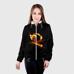 Куртка с капюшоном женская DMC, цвет: 3D-белый — фото 2