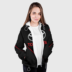 Куртка с капюшоном женская TOYOTA, цвет: 3D-белый — фото 2