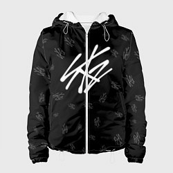 Куртка с капюшоном женская Stray Kids, цвет: 3D-белый