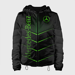 Куртка с капюшоном женская Mercedes-Benz, цвет: 3D-черный