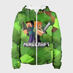 Куртка с капюшоном женская MINECRAFT, цвет: 3D-белый