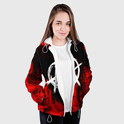 Куртка с капюшоном женская АНАРХИЯ, цвет: 3D-белый — фото 2