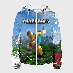 Куртка с капюшоном женская MINECRAFT, цвет: 3D-белый