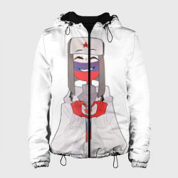 Куртка с капюшоном женская Country Humans, цвет: 3D-черный