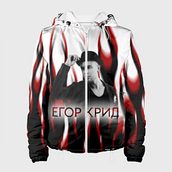 Куртка с капюшоном женская Егор Крид, цвет: 3D-белый