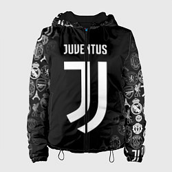 Куртка с капюшоном женская JUVENTUS, цвет: 3D-черный