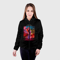 Куртка с капюшоном женская Очень странные дела, цвет: 3D-черный — фото 2