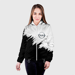 Куртка с капюшоном женская Opel, цвет: 3D-белый — фото 2