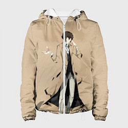 Куртка с капюшоном женская Osamu Dazai, цвет: 3D-белый