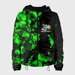 Куртка с капюшоном женская MINECRAFT, цвет: 3D-черный