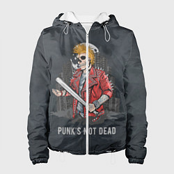 Куртка с капюшоном женская Punk??s Not Dead, цвет: 3D-белый