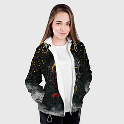 Куртка с капюшоном женская Стальной алхимик, цвет: 3D-белый — фото 2