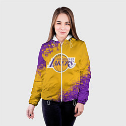 Куртка с капюшоном женская LA LAKERS KOBE BRYANT, цвет: 3D-белый — фото 2