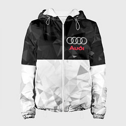 Куртка с капюшоном женская AUDI, цвет: 3D-белый