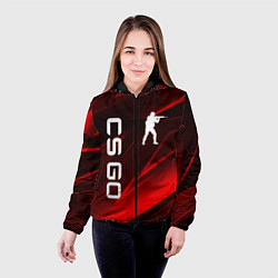 Куртка с капюшоном женская CS GO, цвет: 3D-черный — фото 2