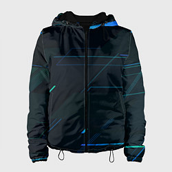 Куртка с капюшоном женская Modern Geometry, цвет: 3D-черный