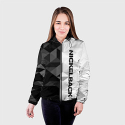 Куртка с капюшоном женская Nickelback, цвет: 3D-черный — фото 2