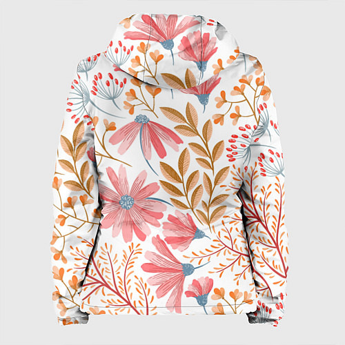 Женская куртка Цветы / 3D-Черный – фото 2