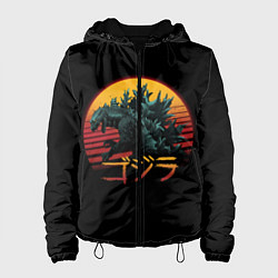 Куртка с капюшоном женская GODZILLA, цвет: 3D-черный