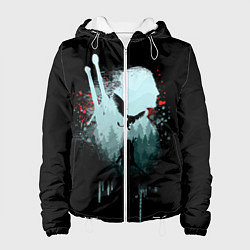 Куртка с капюшоном женская ВЕДЬМАК, цвет: 3D-белый