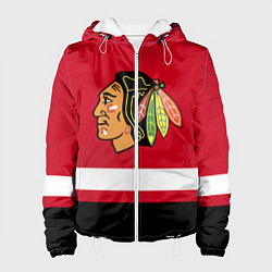 Куртка с капюшоном женская Chicago Blackhawks, цвет: 3D-белый