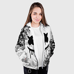 Куртка с капюшоном женская Marshmello, цвет: 3D-белый — фото 2