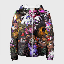 Куртка с капюшоном женская Five Nights At Freddy's, цвет: 3D-белый