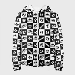 Куртка с капюшоном женская Fortnite&Marshmello, цвет: 3D-белый