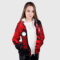 Куртка с капюшоном женская Bloodshot, цвет: 3D-белый — фото 2