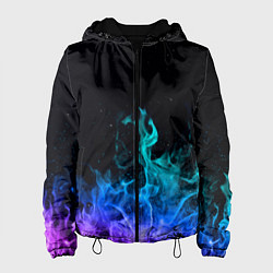 Куртка с капюшоном женская Перламутровый огонь, цвет: 3D-черный